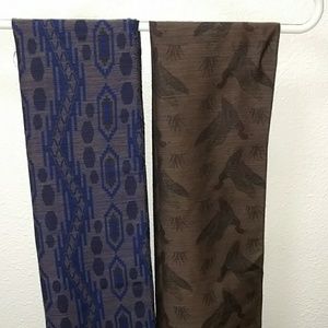 Lot of 2 Nello Sansone Wool & Silk Blend Scarves